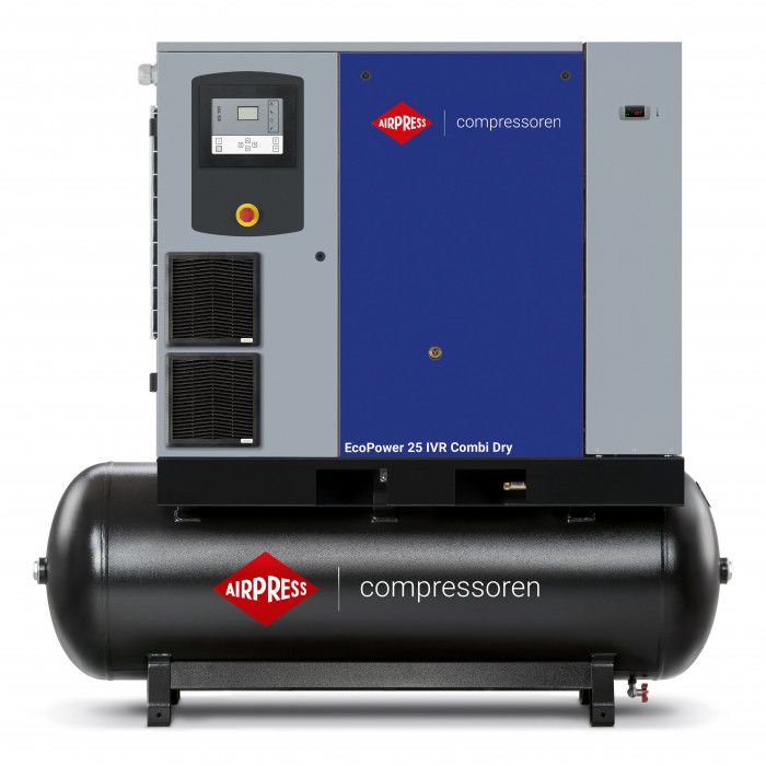 Šroubový kompresor EcoPower 25 IVR Combi Dry 13 bar 25 HP/18.5 kW 2293 - 3332 l/min 500 l