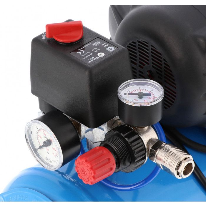 Tichý bezolejový dvoupístový kompresor LMO 15-210 10 bar 0.75 HP/0.55 kW 168 l/min 15 l