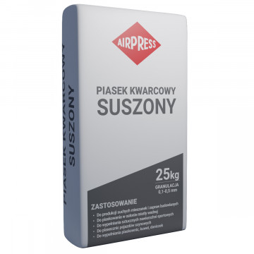 Křemenný písek na pískování (sušený) 25 kg granulace 0,1 - 0,5 mm