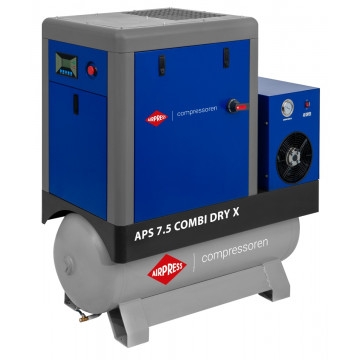 Šroubový kompresor APS 7.5 Combi Dry X 10 bar 7.5 HP/5.5 kW 690 l/min 200 l