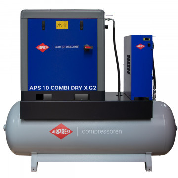 Šroubový kompresor APS 10 Combi Dry X 10 bar 10 HP/7.5 kW 920 l/min 500 l