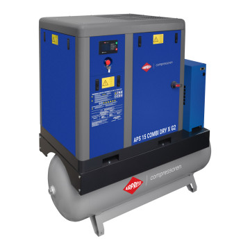 Šroubový kompresor APS X 15 Combi Dry G2 10 bar 15 HP/11 kW 1440 l/min 500 l