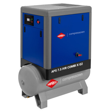 Šroubový kompresor APS 7.5 IVR Combi X G2 10 bar 7.5 HP/5.5 kW 290-790 l/min 200 l