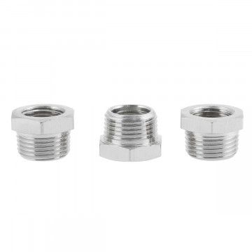 Reducer fitting 3/8" male x 1/4" female 3x in Blister