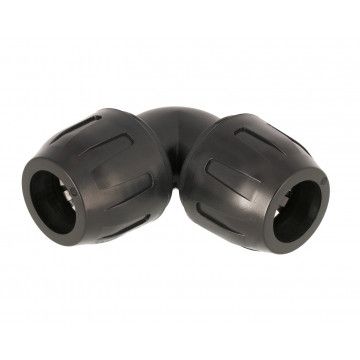 Úhlová spojka pro trubky - koleno 90° - 20 mm polymerní