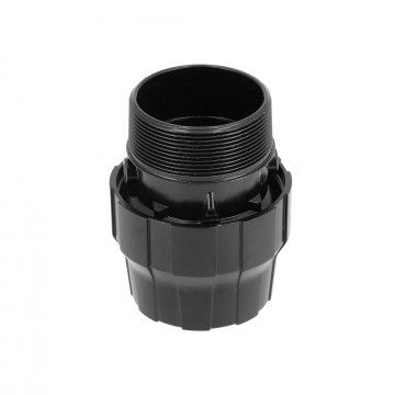 Hliníková trubková spojka 20 mm 3/4" vnější závit